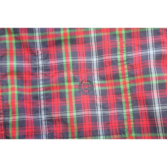 Chaps Ralph Lauren Dress Shirt Plaid Easy Care Mens Size 3XB 3XL Big - Picture 6 of 9